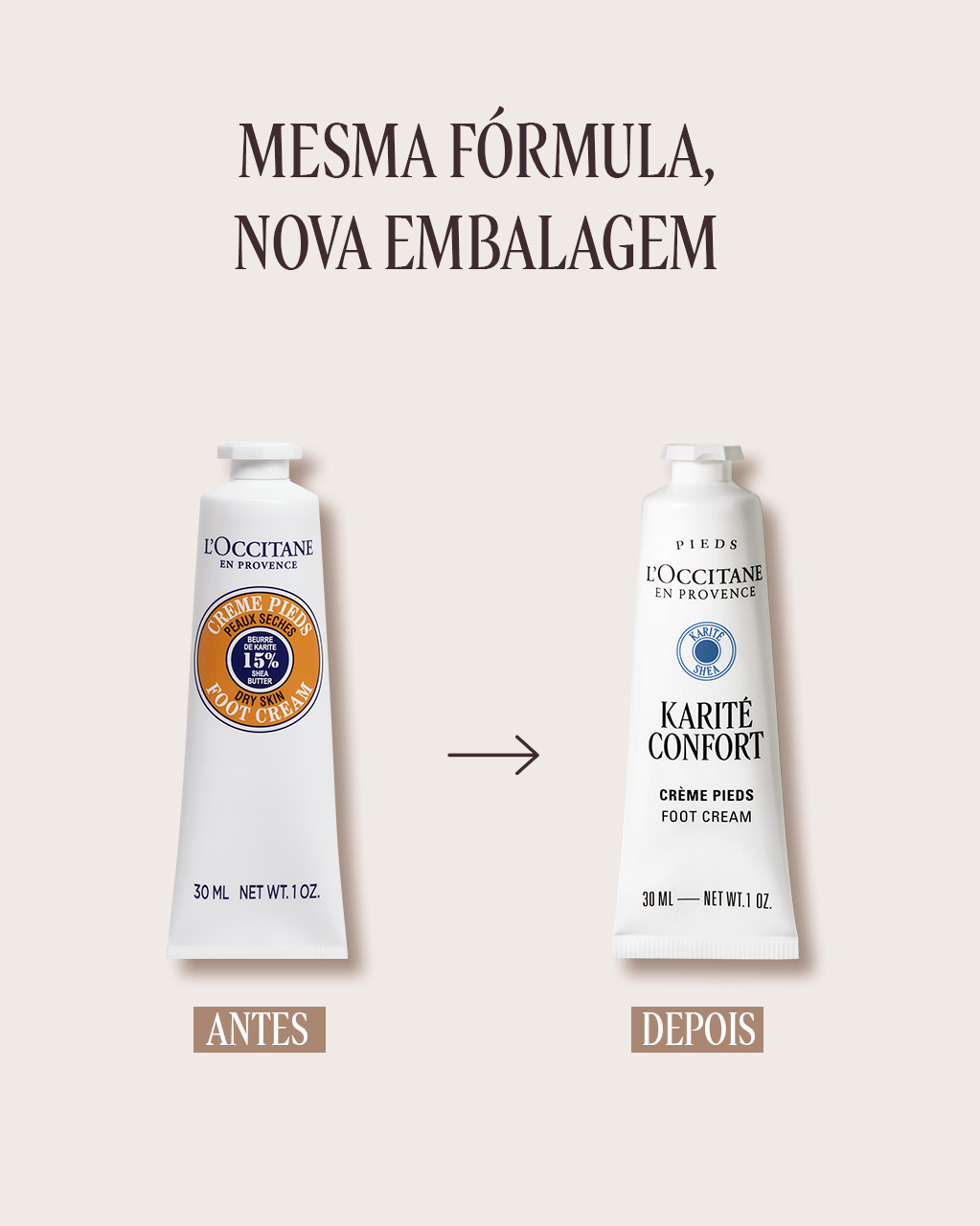 Creme para Pés Karité Confort 30mL | L'Occitane en Provence